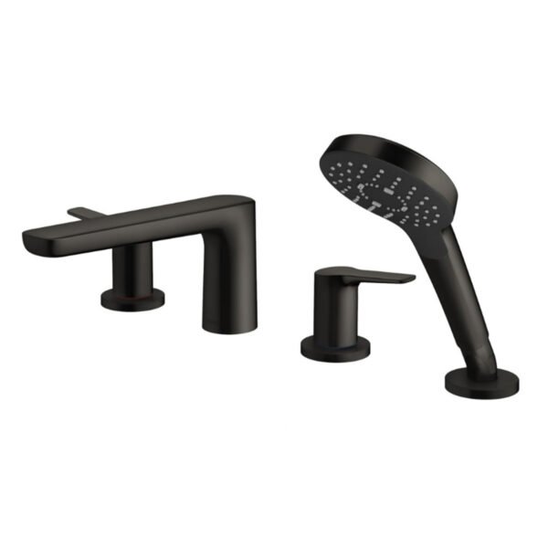 Vòi xả bồn tắm TOTO TBG03202BC#MBL nóng lạnh, dòng GS (4 lỗ), màu đen mờ, kèm tay sen