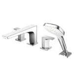 Vòi xả bồn tắm TOTO TBG07202A nóng lạnh, dòng GE (4 lỗ), màu chrome, kèm tay sen