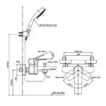 Vòi sen tắm TOTO TBS03302V/ TBW01008V nóng lạnh - Ảnh 6