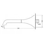 Vòi xả bồn tắm TOTO TBG08001B dòng GC, màu chrome - Ảnh 6