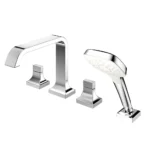 Vòi xả bồn tắm TOTO TBG08202A nóng lạnh, dòng GC (4 lỗ), màu chrome, kèm tay sen