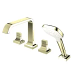 Vòi xả bồn tắm TOTO TBG08202A#PFG nóng lạnh, dòng GC (4 lỗ), màu Vàng pháp bóng, kèm tay sen