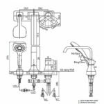 Vòi xả bồn tắm TOTO TBG08202A nóng lạnh, dòng GC (4 lỗ), màu chrome, kèm tay sen - Ảnh 6