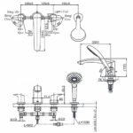 Vòi xả bồn tắm TOTO TBG09202A#PFG nóng lạnh, dòng GM (4 lỗ), màu Vàng pháp bóng, kèm tay sen - Ảnh 6