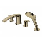 Vòi xả bồn tắm TOTO TBG09202A#BBR nóng lạnh, dòng GM (4 lỗ), màu Đồng mờ, kèm tay sen