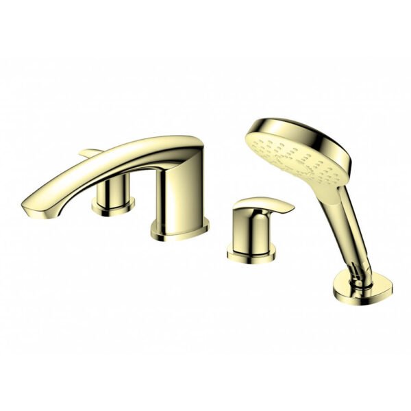 Vòi xả bồn tắm TOTO TBG09202A#PFG nóng lạnh, dòng GM (4 lỗ), màu Vàng pháp bóng, kèm tay sen