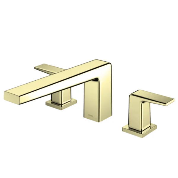 Vòi xả bồn tắm TOTO TBG10201B#PFG nóng lạnh, dòng GB (3 lỗ), màu Vàng pháp bóng