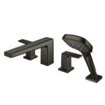 Vòi xả bồn tắm TOTO TBG10202A#MBL nóng lạnh, dòng GB (4 lỗ), màu đen mờ, kèm tay sen