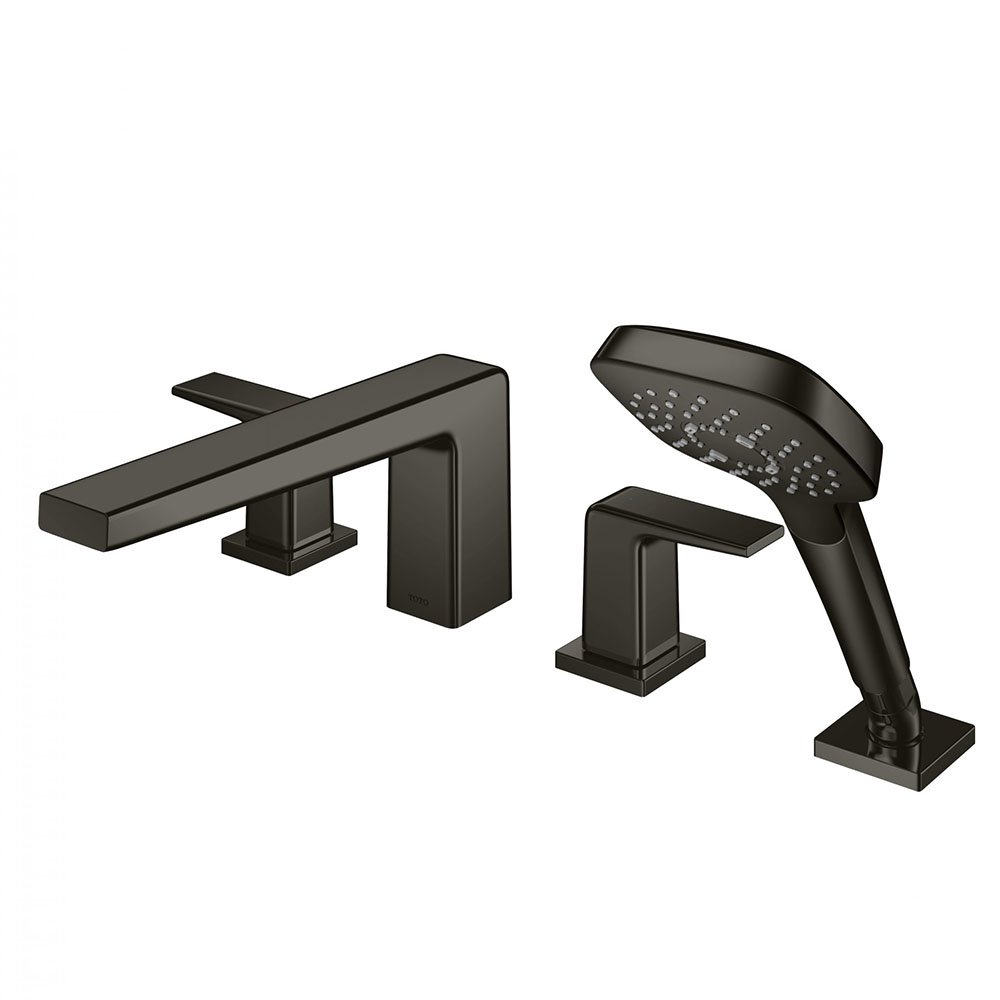 tbg10202ambl-5529.jpg Vòi xả bồn tắm TOTO TBG10202A#MBL nóng lạnh, dòng GB (4 lỗ), màu đen mờ, kèm tay sen - Ảnh 1