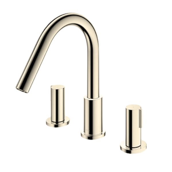 Vòi xả bồn tắm TOTO TBG11201B#PBR nóng lạnh, dòng GF (3 lỗ), màu đồng bóng