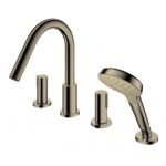 Vòi xả bồn tắm TOTO TBG11202A#BBR nóng lạnh, dòng GF (4 lỗ), màu đồng mờ, kèm tay sen