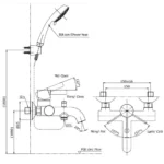 Vòi sen tắm TOTO TBG11302BA#MBL nóng lạnh (không kèm tay sen) - Ảnh 2