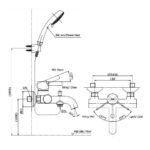 Vòi sen tắm TOTO TBG11302V/ TBW01008V nóng lạnh - Ảnh 6