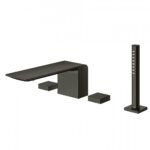 Vòi xả bồn tắm TOTO TBP02202AA#MBL nóng lạnh, dòng ZL (4 lỗ), màu đen mờ, kèm tay sen