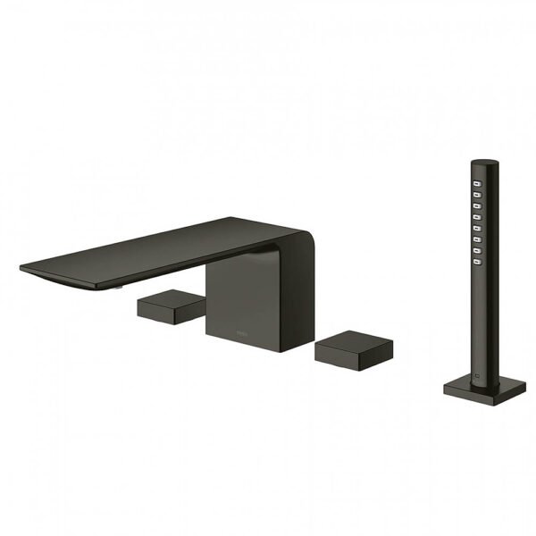 Vòi xả bồn tắm TOTO TBP02202AA#MBL nóng lạnh, dòng ZL (4 lỗ), màu đen mờ, kèm tay sen