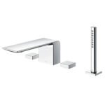 Vòi xả bồn tắm TOTO TBP02202AA nóng lạnh, dòng ZL (4 lỗ), màu chrome, kèm tay sen