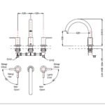 Vòi xả bồn tắm TOTO TBS01201BA nóng lạnh, dòng LB (3 lỗ), màu chrome - Ảnh 5