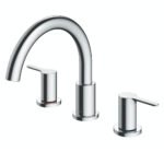 Vòi xả bồn tắm TOTO TBS01201BA nóng lạnh, dòng LB (3 lỗ), màu chrome