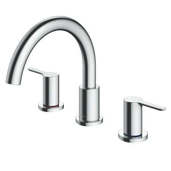 Vòi xả bồn tắm TOTO TBS01201BA nóng lạnh, dòng LB (3 lỗ), màu chrome