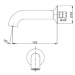 Vòi xả bồn tắm TOTO TBS02001B nóng lạnh, âm tường dòng LN - Ảnh 2