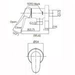 Vòi sen tắm TOTO TBS04101V lạnh dòng LF - Ảnh 2