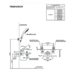 Vòi sen tắm TOTO TBS04302V nóng lạnh (không kèm tay sen) - Ảnh 6