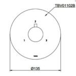 Van chuyển hướng TOTO TBV01102B/ TBN01101B (kèm phụ kiện âm tường) - Ảnh 2