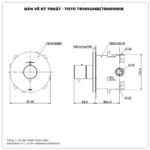 Van điều chỉnh nhiệt độ TOTO TBV01406BA#MBL đen mờ - Ảnh 2