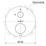 Van điều chỉnh nhiệt độ TOTO TBV01407B#PBR (kèm van dừng) mạ đồng bóng - Ảnh 2