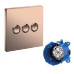 Van chuyển hướng TOTO TBV02105B#BFG 3 đường nước (không kèm phụ kiện âm tường) mạ vàng Pháp mờ