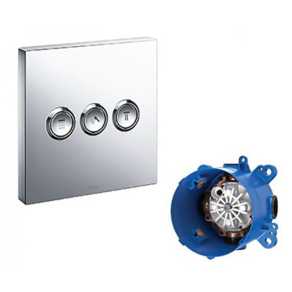 Van chuyển hướng TOTO TBV02105B#PN 3 đường nước (không kèm phụ kiện âm tường) mạ Nikel bóng