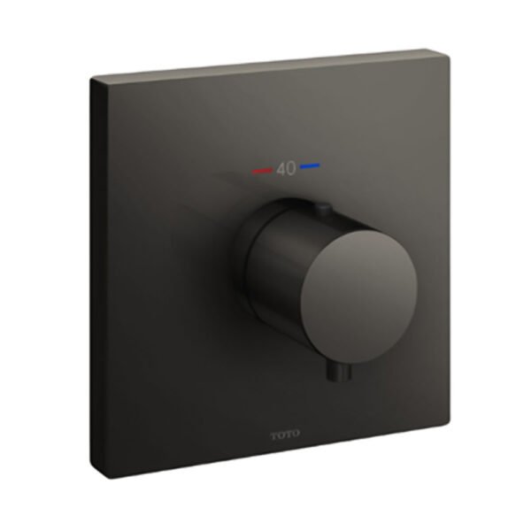 Van điều chỉnh nhiệt độ TOTO TBV02402BA#MBL (loại nút nhấn, không kèm phụ kiện âm tường) đen mờ