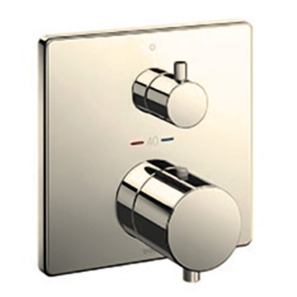 Van điều chỉnh nhiệt độ TOTO TBV02404B#PBR 2 đường nước ra (không kèm phụ kiện âm tường) mạ đồng bóng
