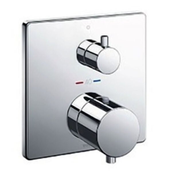 Van điều chỉnh nhiệt độ TOTO TBV02404B#PN 2 đường nước ra (không kèm phụ kiện âm tường) mạ Nikel bóng