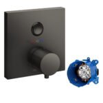 Van điều chỉnh nhiệt độ TOTO TBV02405BA#MBL (dạng nút nhấn) đen mờ