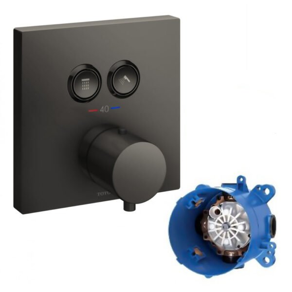 Van chuyển hướng TOTO TBV02406BA#MBL (dạng nút nhấn) đen mờ