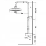Thân sen cây TOTO TBW01002BA 2 chế độ (bát sen tròn) - Ảnh 3