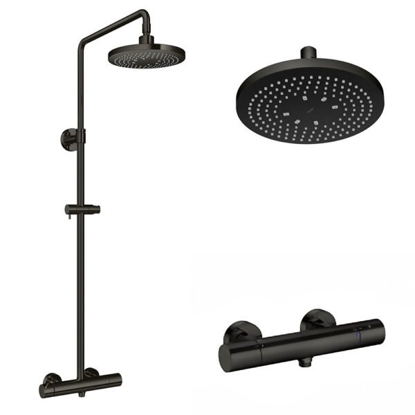 Vòi sen cây TOTO TBW01402AA#MBL nhiệt độ dòng G đen mờ