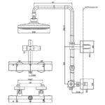Vòi sen cây TOTO TBW01302B nóng lạnh - Ảnh 4