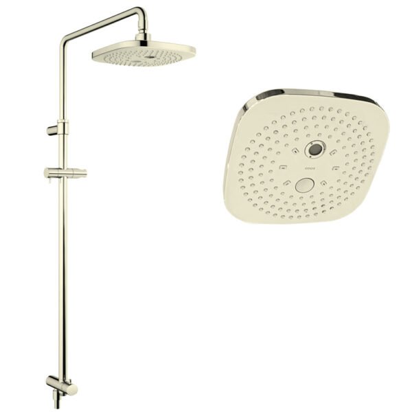 Thân sen cây TOTO TBW02002BA#PFG  2 chế độ (bát sen vuông) mạ vàng Pháp bóng