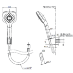 Tay sen TOTO TBW02005V 1 Chế Độ, 220 mm - Ảnh 5
