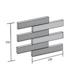 Gạch kiến trúc TILE INAX-40B/ SLT-1 bộ sưu tập SLIT - Ảnh 4