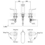 Vòi lavabo TOTO TLG01201BB nóng lạnh, dòng GO (3 lỗ) - Ảnh 2