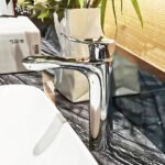 Vòi lavabo TOTO TLG01306B#MBL nóng lạnh dòng GO đen mờ ,cao 24cm - Ảnh 2