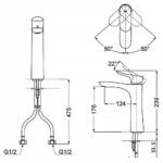 Vòi lavabo TOTO TLG01306B#MBL nóng lạnh dòng GO đen mờ ,cao 24cm - Ảnh 5