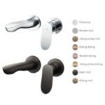 Vòi Lavabo TOTO TLG01310BB#MBL nóng lạnh, gắn tường, dòng GO (2 lỗ) , màu đen mờ - Ảnh 6