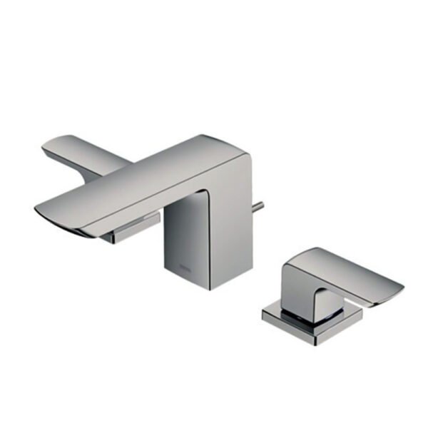 Vòi lavabo TOTO TLG02201BA#BN nóng lạnh dòng GO (3 lỗ) mạ Nikel mờ