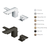 Vòi lavabo TOTO TLG02201BA#PN nóng lạnh dòng GO (3 lỗ) mạ Nikel bóng - Ảnh 6