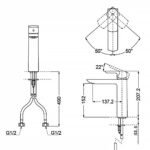 Vòi lavabo TOTO TLG02306B nóng lạnh dòng GR - Ảnh 3