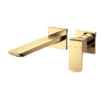 Vòi Lavabo TOTO TLG02311BB#PFG nóng lạnh, gắn tường, dòng GR (2 lỗ), màu vàng Pháp bóng